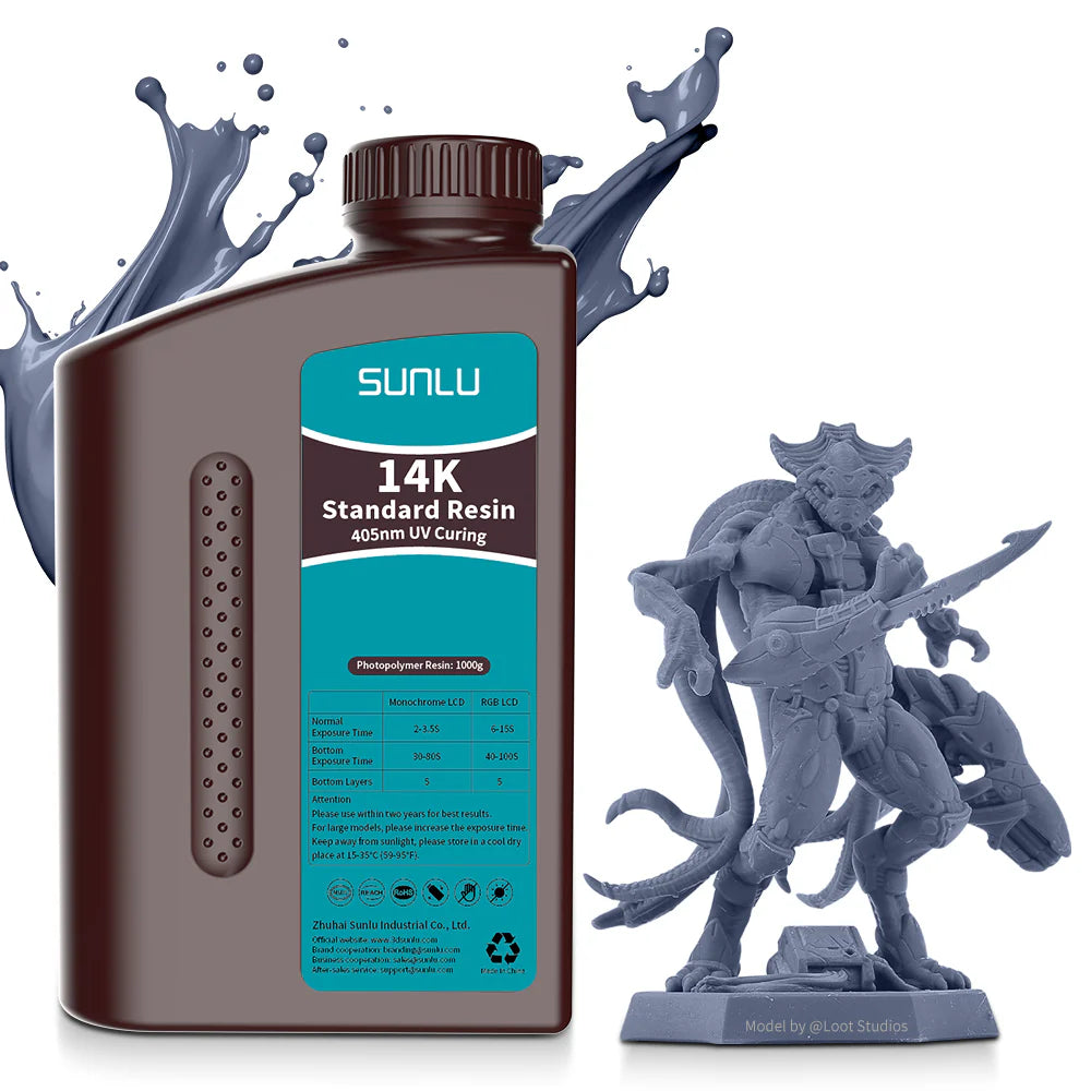 [MOQ: 5 Bottles] 14K Standard Resin and Redwax Resin 1000g